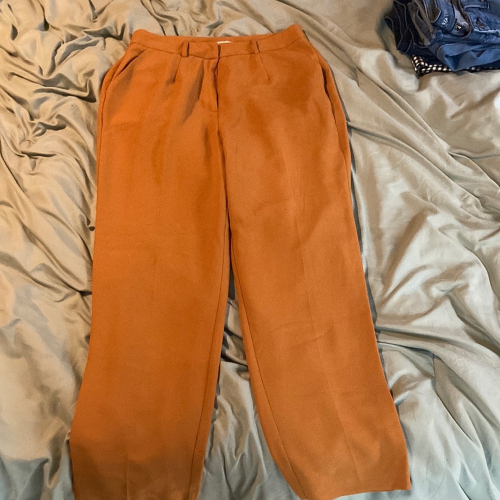 Forever 21: Mustard high waisted flare pants